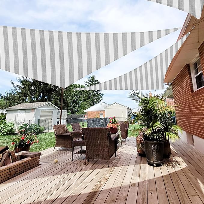 Patio Paradise 24' x 24' x 24' Sun Shade Sail Triangle Canopy Shade Cloth by Patio