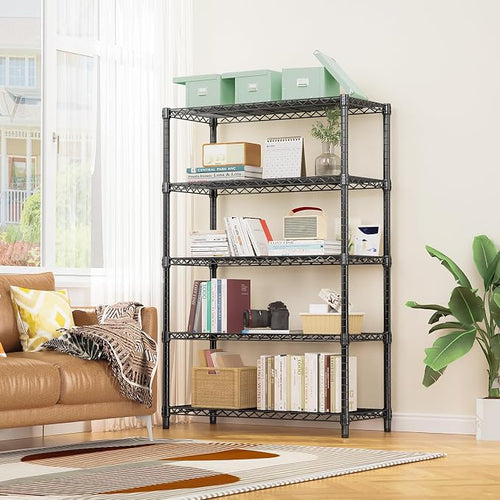 1750 lbs Steel Storage Shelving 5-Tier Utility Shelving Unit Steel Organizer - Image 2