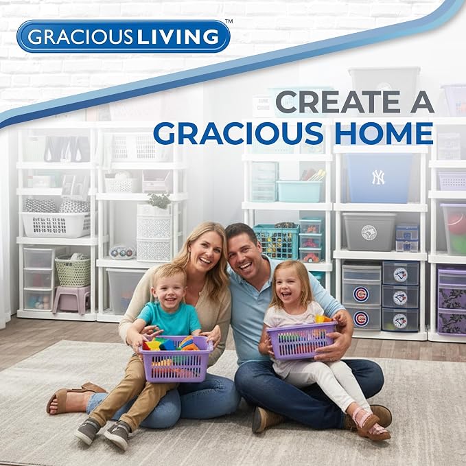 Gracious Living 4 Shelf Knect-A-Shelf Ventilated Light Duty Storage Home - Image 6