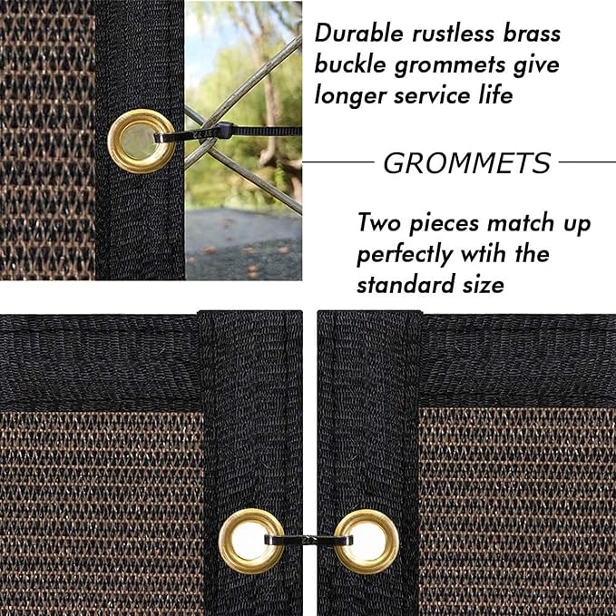 UPGRADE Privacy Fence Screen 3'x34' Brown Outdoor 90% Visibility Blockage 170 - Image 4