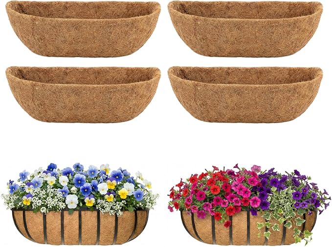 4 Pcs 36 Inch Trough Coco Liner by Unknown