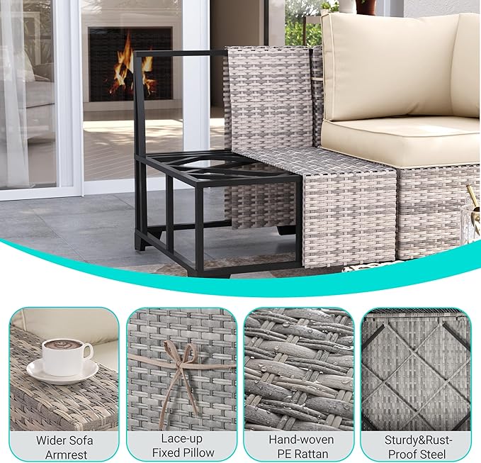 9-Piece Outdoor Patio Furniture Set - Image 4