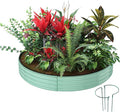 Galvanized Metal Planter Round Raised Garden Bed Kit by ZFHgarden