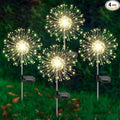 Solar Garden Lights Outdoor, 4 Pack 120 LED Twinkling Firework Lights Decorative by Yaafen