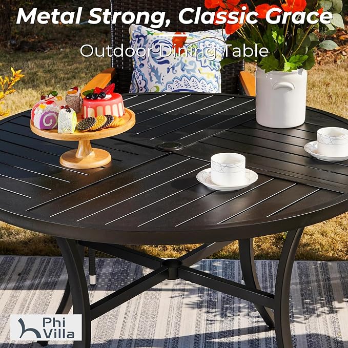 PHI VILLA 5 Pieces Outdoor Dining Set - Image 5