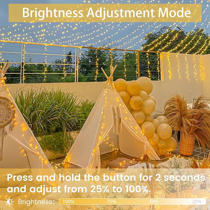 Christmas Lights Indoor Outdoor, 13 Modes Twinkle Fairy String Lights - Image 3