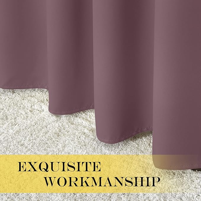 NICETOWN Blackout Patio Curtains 100 x 144 Inches Long - Image 6