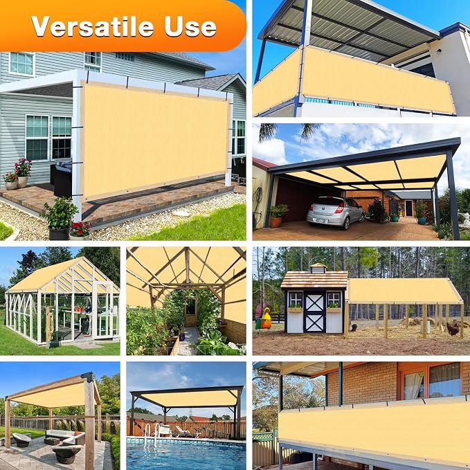 Artpuch Outdoor Pergola Shade Cover 5x14 FT Sun Shade Cloth - Image 7