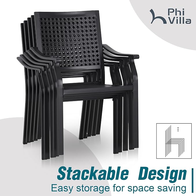 PHI VILLA 5 Pieces Outdoor Dining Set - Image 7