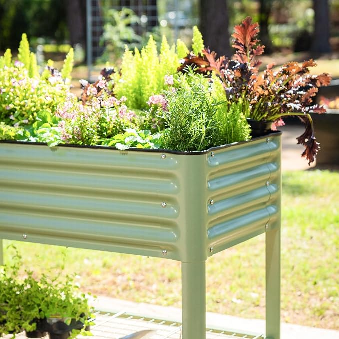 Elevated Raised Garden Bed-V Series, 1000 Lbs Weight Capacity, Outdoor Planter - Image 8