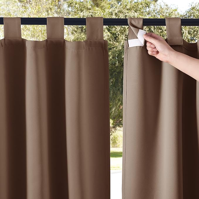 NICETOWN 2 Pieces Outdoor Curtainss by NICETOWN
