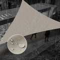 SUNNY GUARD Waterproof Sun Shade Sail 10'x10'x14.1' Taupe Right Triangle UV by SUNNYGUARD