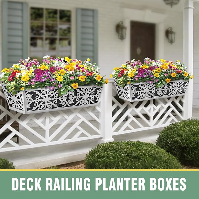 4 Pack 30 Inch Window Boxes Planter - Image 4