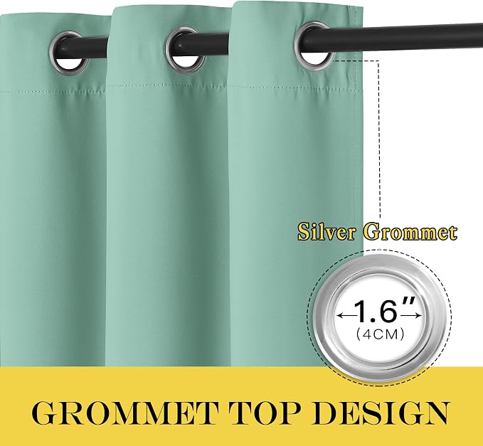 NICETOWN Patio Door Curtain Sound Blocking, Bedroom Privacy Room Divider Curtain - Image 5