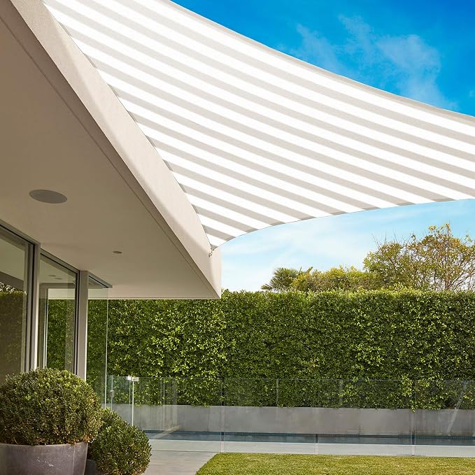E&K Sunrise 19' x 19' x 19' Sun Shade Sail Triangle Canopy Shade Cover UV Block - Image 8