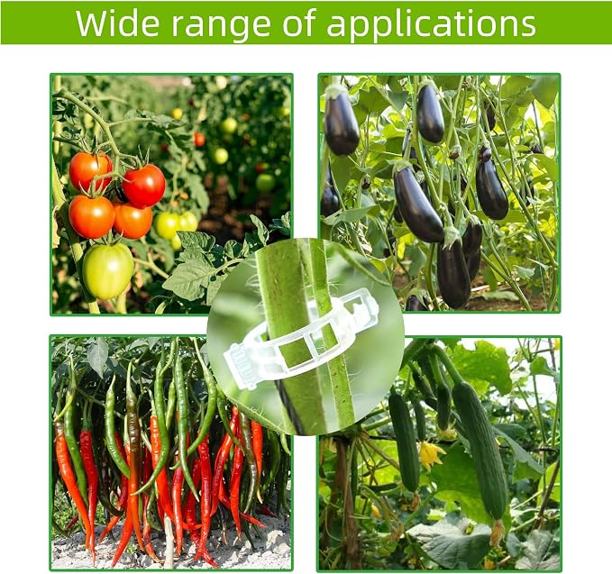 300 Pcs Plant Support Clips, Plastic Clips - Image 8