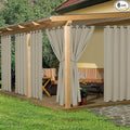 HolidayIdeas Outdoor Curtains for Patio Waterproof, 6 Panels by HolidayIdeas