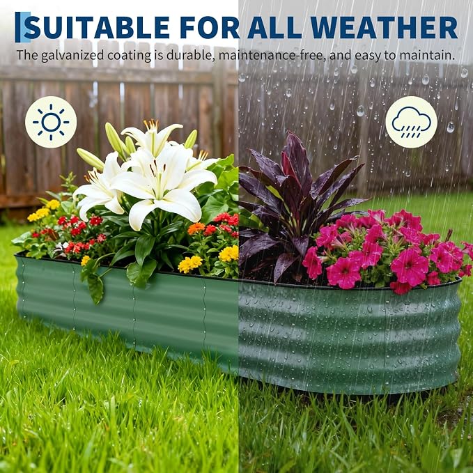 Garvee 2 Pack Galvanized Raised Garden Beds - Image 5