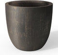 Kante 18 Inch Dia Round Concrete Planter, Indoor Outdoor Large Plant Pot by Kante