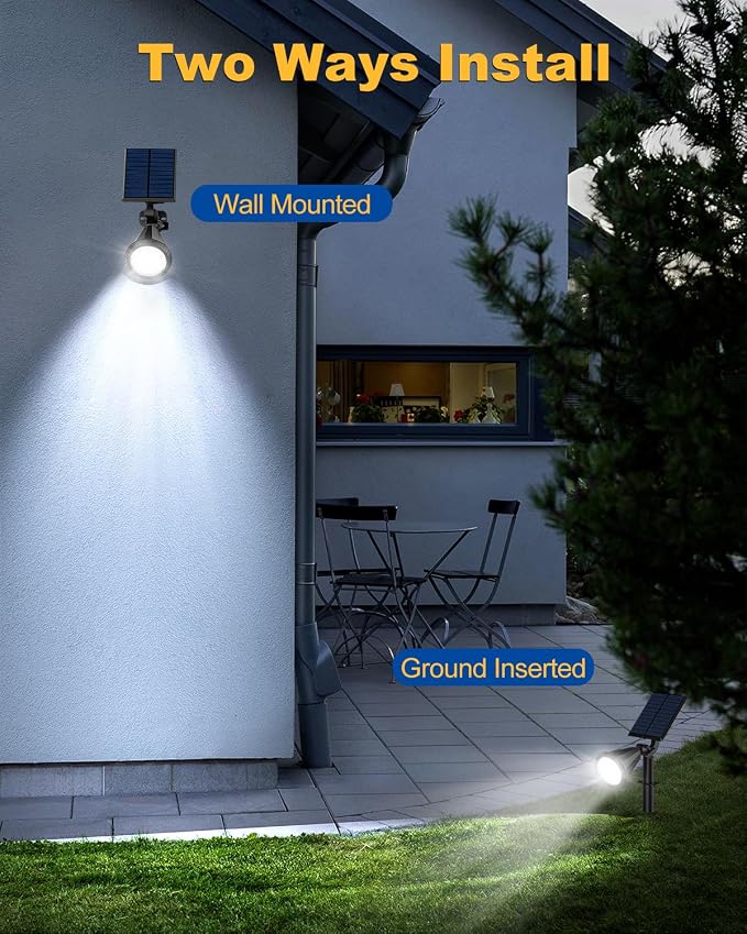 Solar Spot Lights Outdoor, 8 Pack Outdoor Solar Lights - Image 6