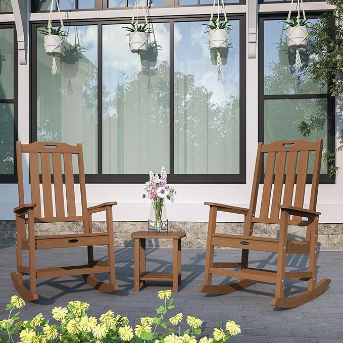 Oversized Rocking Chair Set of 2, Outdoor Rocking Chair - Image 2