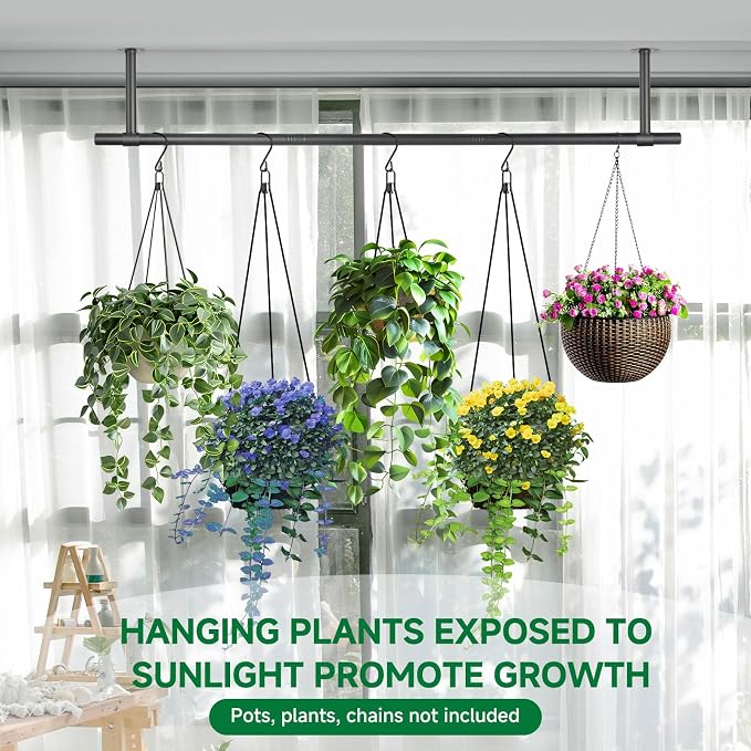 2 pcs Hanging Planters Rod – Plant Hanger Indoor - Image 5