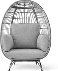Best Choice Products Wicker Egg Chair, Oversized Indoor Outdoor Lounger by BestChoiceProducts