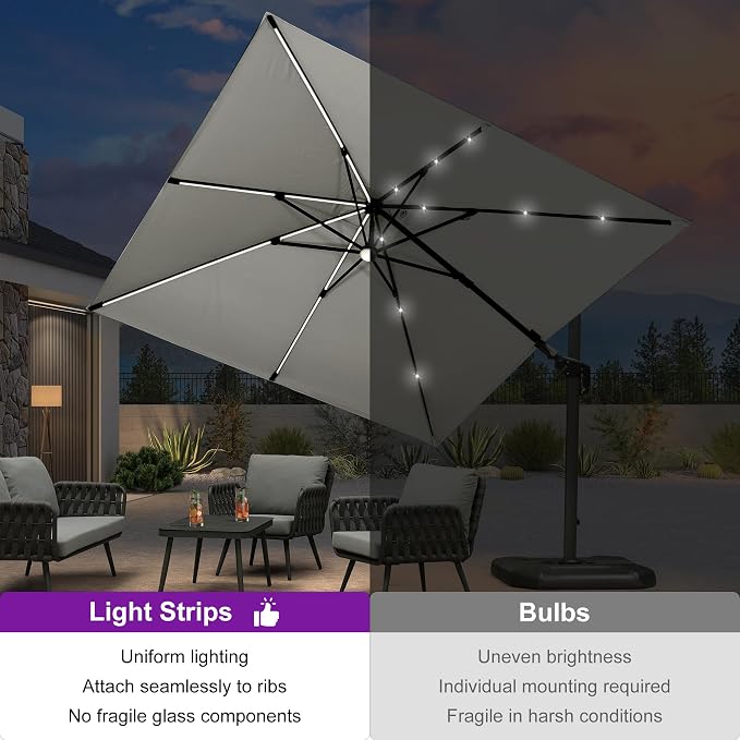 PURPLE LEAF 10 Feet Patio Umbrella - Image 3