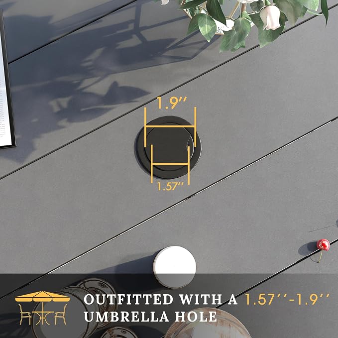 VICLLAX 60" Outdoor Round Patio Table - Image 5