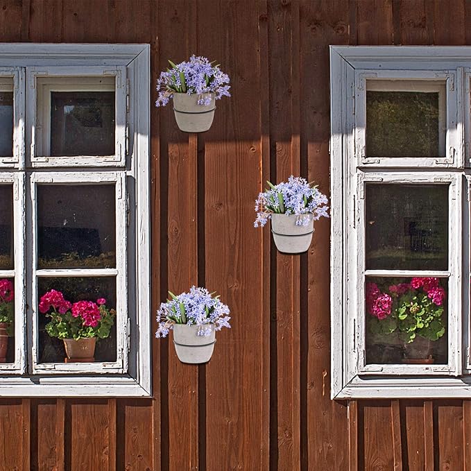 6 Pack 4 Inch Wall Flower Pot Holder Ring Plant Hanger, Metal Planter Hooks - Image 5