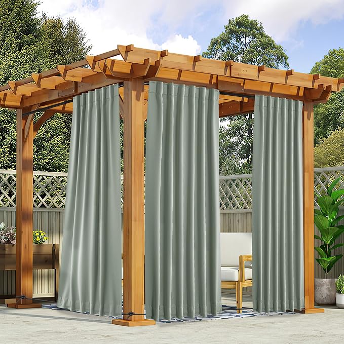 NICETOWN 2 Panels Outdoor Curtains by NICETOWN