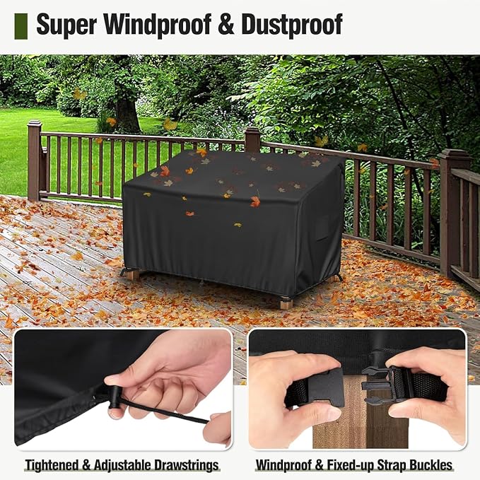 MR.COVER 2-Seater Patio Loveseat Cover, Patio Furniture Covers Waterproof - Image 6