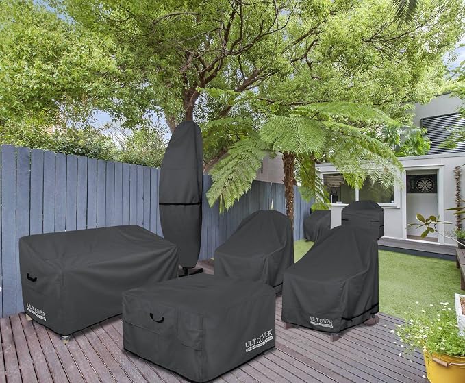 ULTCOVER Patio Furniture Sofa Cover 60W x 35D x 35H inch Waterproof Outdoor - Image 7