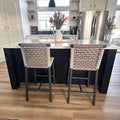 PURPLE LEAF Bar Stools Set of 2 by PURPLELEAF