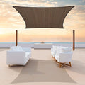 ColourTree 8' x 14' Brown Rectangle CTAPS16 Sun Shade Sail Canopy Mesh Fabric by ColourTree