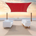 ColourTree TAPR1616 Custom Size 19' x 23' Red Sun Shade Sail Canopy UV Block by ColourTree