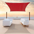 ColourTree TAPR1616 Custom Size 6' x 14' Red Sun Shade Sail Canopy UV Block by ColourTree