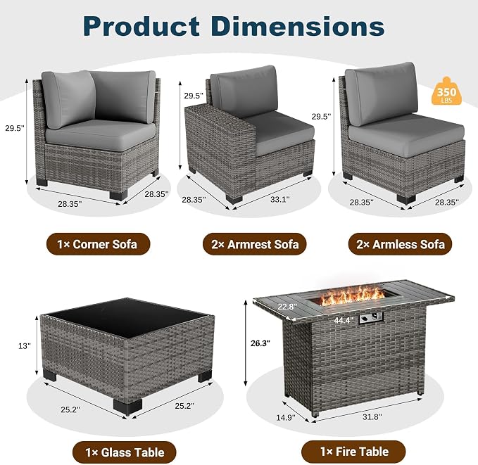 13 Piece Patio Furniture Set - Image 6
