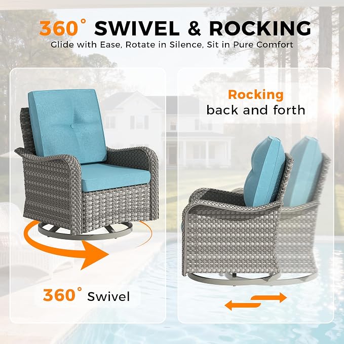 8-Seat Outdoor Wicker Patio Furniture Set - Image 5