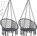 SUNCREAT Hammock Chair Hanging Macrame Swing by SUNCREAT