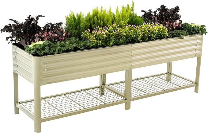Elevated Raised Garden Bed-V Series, 1400 Lbs Weight Capacity, Outdoor Planter by VegoGarden