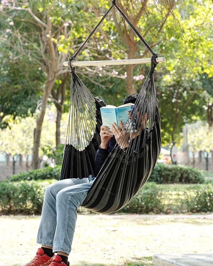 ADVOKAIR Hammock Chair Swing, Heavy-Duty Hanging Rope Swing Seat Supports 500 - Image 8