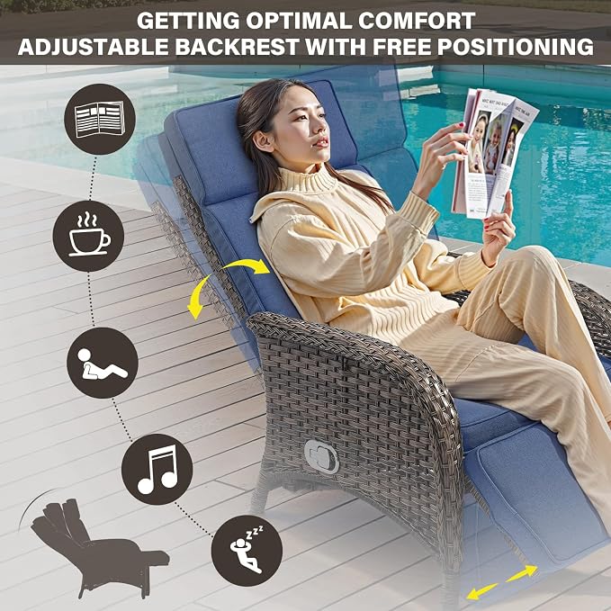 Belord Versatile Outdoor Recliner Chair - Image 3