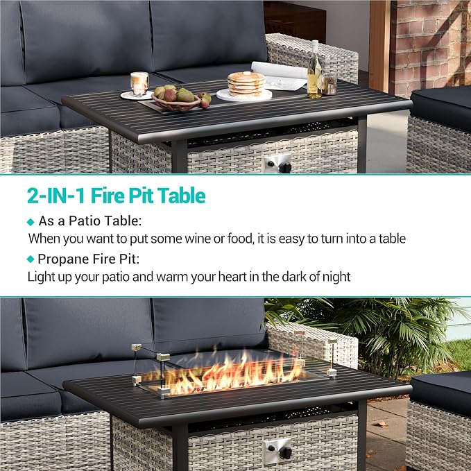 9-Piece Outdoor Patio Furniture Set - Image 7