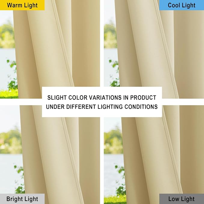 NICETOWN Extra Wide Outdoor Curtains - Image 5