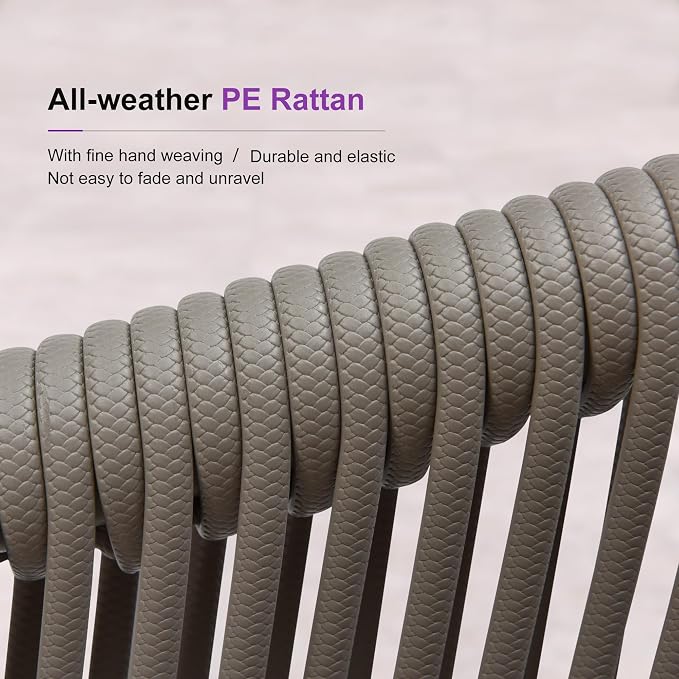 PURPLE LEAF 11 Pieces Outdoor Dining Extended Upgrade Table and Chairs Set - Image 4