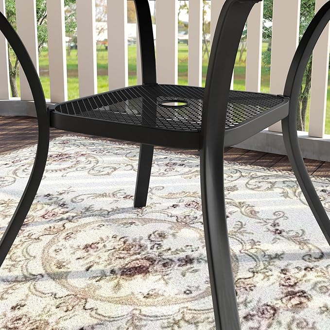 VICLLAX Patio Dining Set for 6, Outdoor Furniture Set Includes 47.2" Round - Image 6