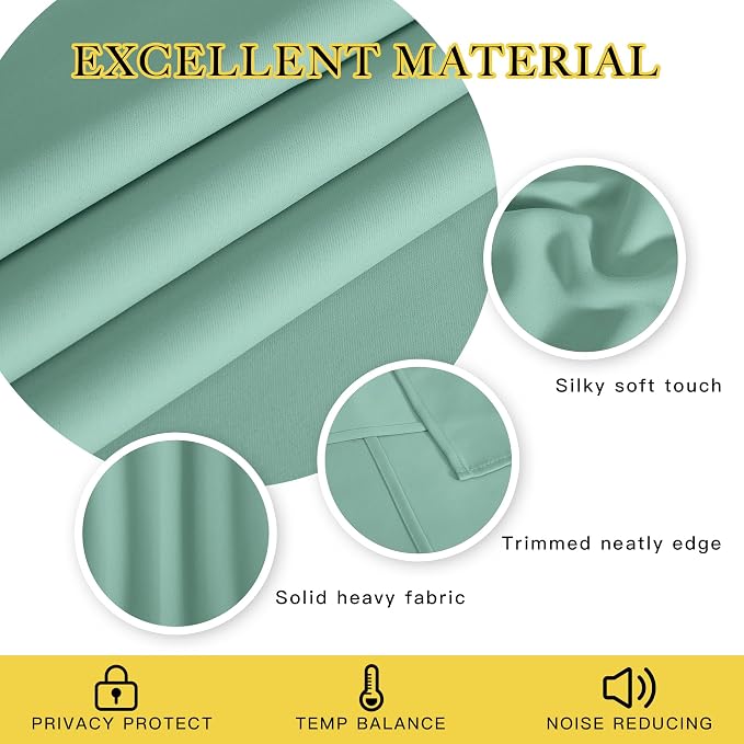 NICETOWN Blackout Curtains 120 inch Length - Image 3