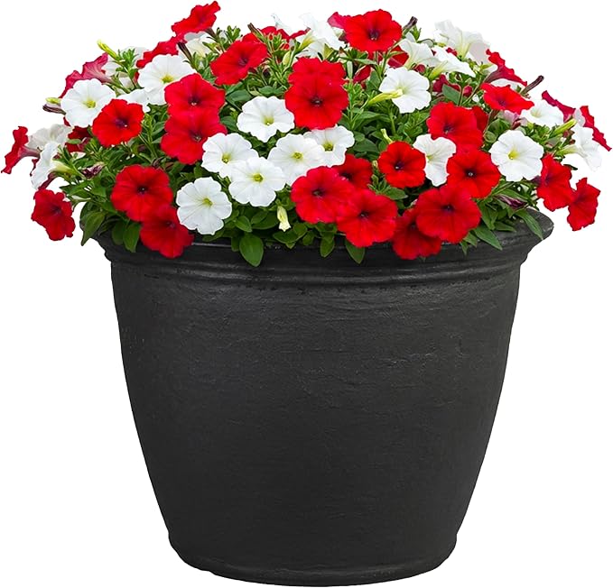 Sunnydaze 20-Inch Anjelica Large Plastic Pot by SunnydazeDecor