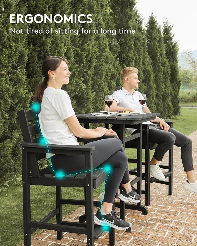 SERWALL 6 Pieces Outdoor Patio Bar Set - Image 7